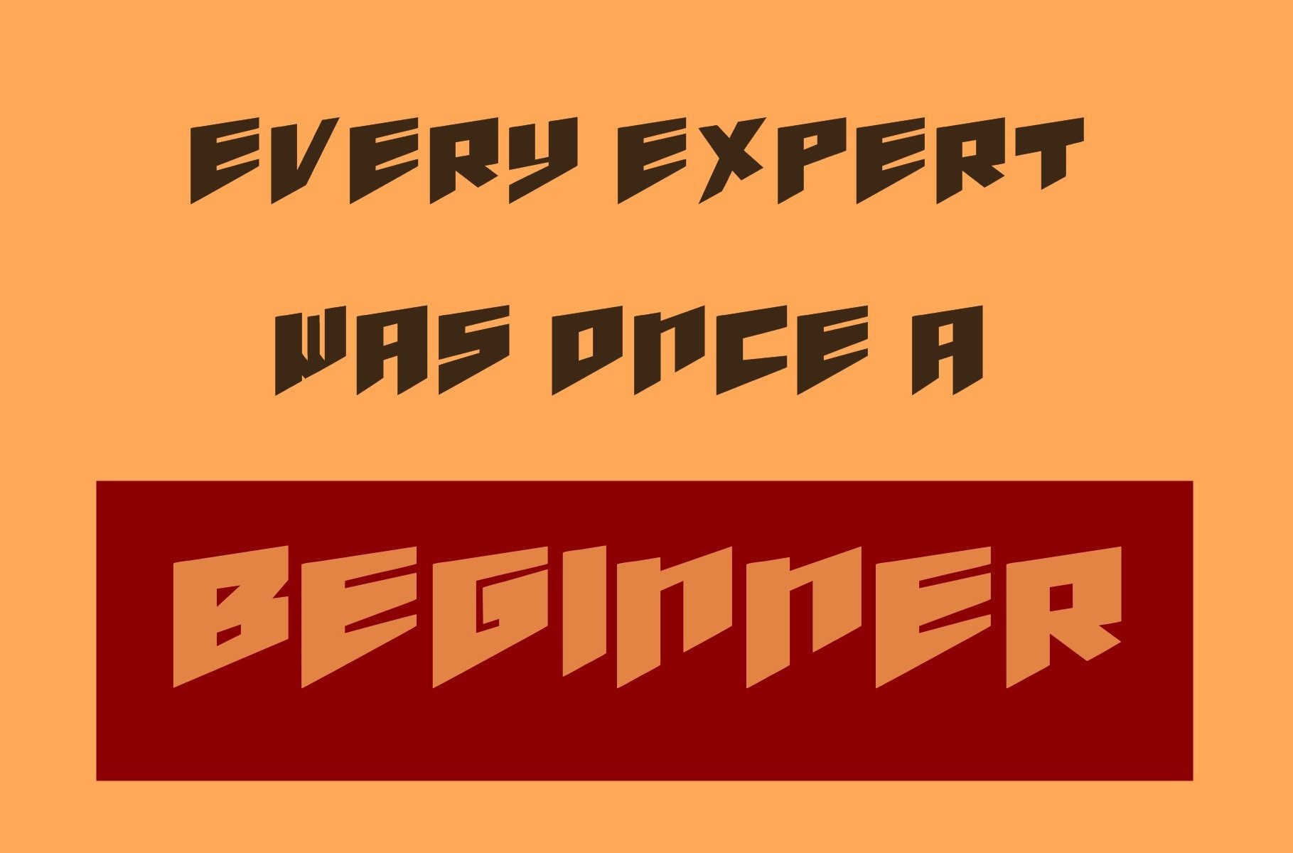 مبتدی را تحسین کنید.